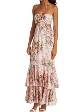 NWT No Pise La Grama Espuma De Mar Dress La Vacanza Malba Print Size 10